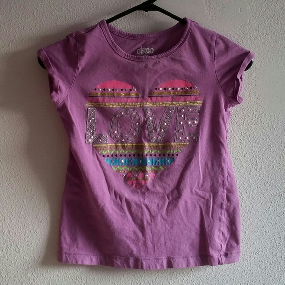 Easter Pink heart shirt Girls Circo size 4-8 NEW NWT